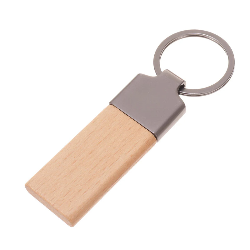 Breloc Gravabil Rufus Lemn + Metal, 7,2 X 2,4 CM 